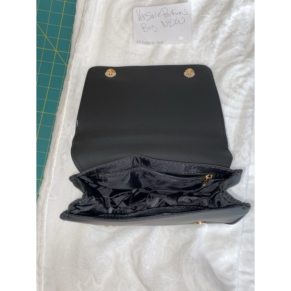 Versace Parfums Black Gold Shoulder Crossbody Bag + Dustbag - Picture 15 of 15